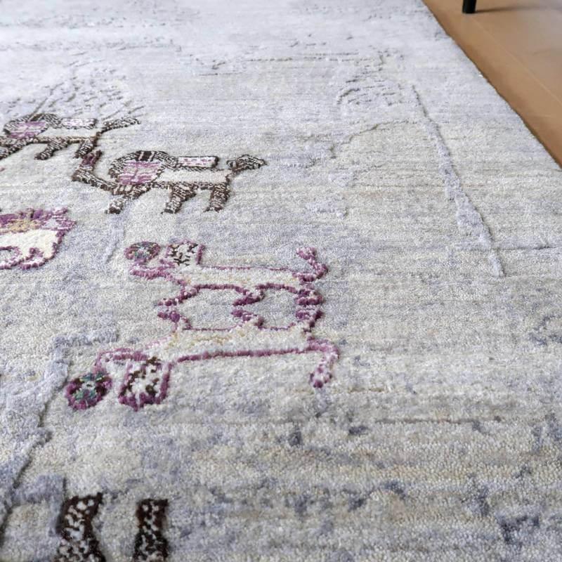 プレミアムギャッベ/ホシナマイ(ルリバフ) 203×152cm イラン プレミアムギャッベ/ホシナマイ(ルリバフ) 203×152cm イラン