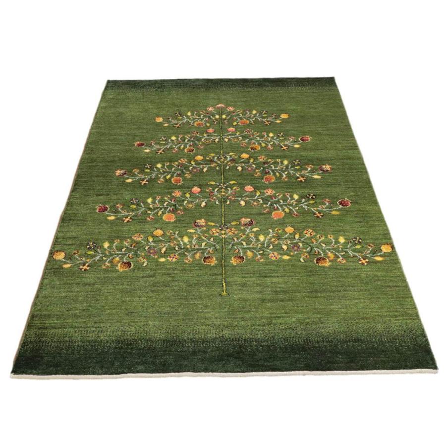 ギャッベ/ルリバフ 203×145cm イラン産 手織り リビング ウール ギャッベ/ルリバフ 203×145cm イラン産 手織り リビング ウール