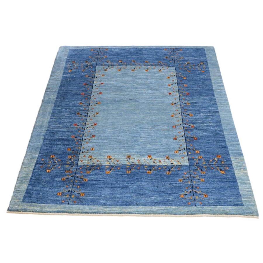 ギャッベ／カシュクリ 188×149cm イラン産 手織り リビング ウール