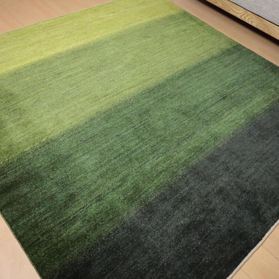 ギャッベ/シェカルー 205×199cm イラン産 手織り リビング ギャッベ/シェカルー 205×199cm イラン産 手織り リビング