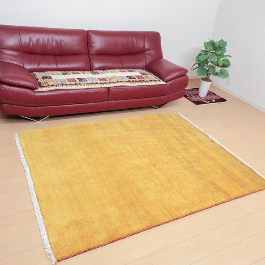 ギャッベ／カシュクリ 189×148cm イラン産 手織り リビング ウール