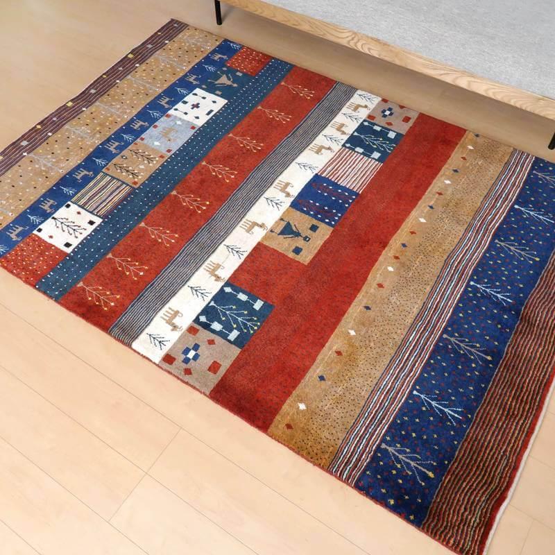 プレミアムギャッベ/ホシナマイ(カシュクリ) 214×148cm プレミアムギャッベ/ホシナマイ(カシュクリ) 214×148cm