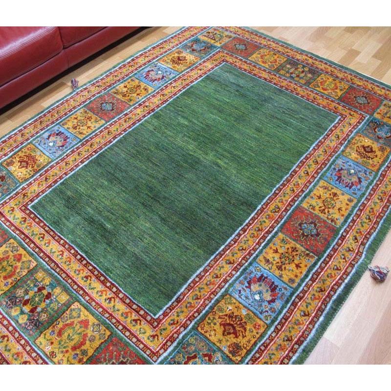 Y3061 ペルシャ絨毯 カシュガイ ウール 手織り 62×64㎝ Y3061 ペルシャ