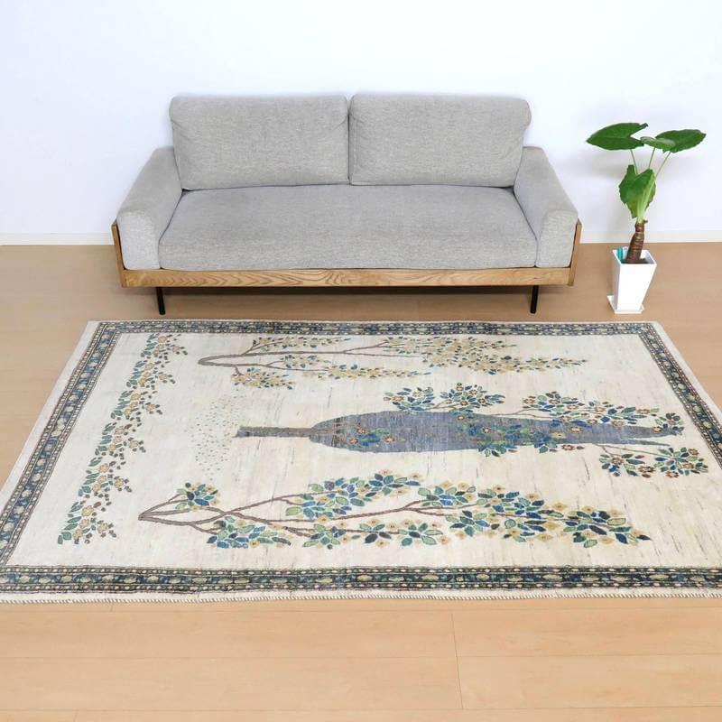 キリムラグ プレミアムギャッベ／ホシナマイ（ルリバフ) 245×157cm イラン産