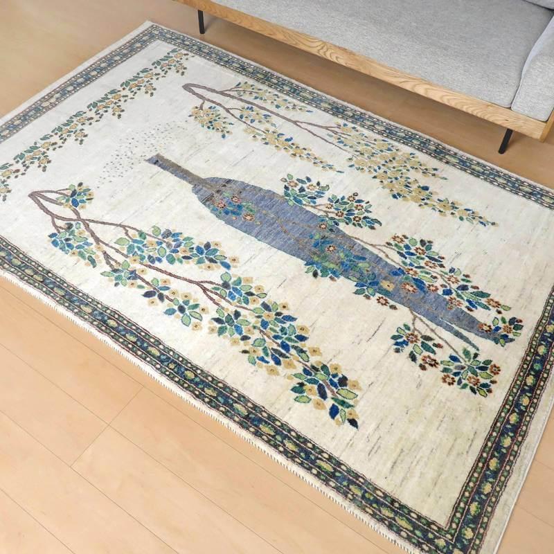 プレミアムギャッベ/ホシナマイ(ルリバフ) 245×157cm イラン産 プレミアムギャッベ/ホシナマイ(ルリバフ) 245×157cm イラン産