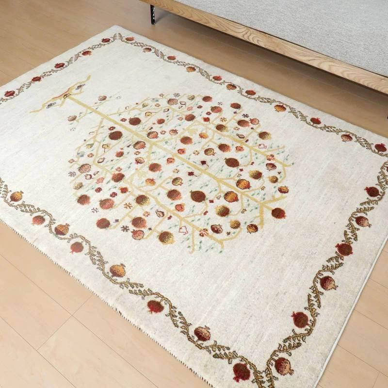 プレミアムギャッベ/ホシナマイ(ルリバフ) 205×146cm イラン産 プレミアムギャッベ/ホシナマイ(ルリバフ) 205×146cm イラン産