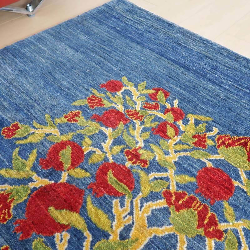 プレミアムギャッベ/ホシナマイ(ルリバフ) 210×148cm イラン プレミアムギャッベ/ホシナマイ(ルリバフ) 210×148cm イラン