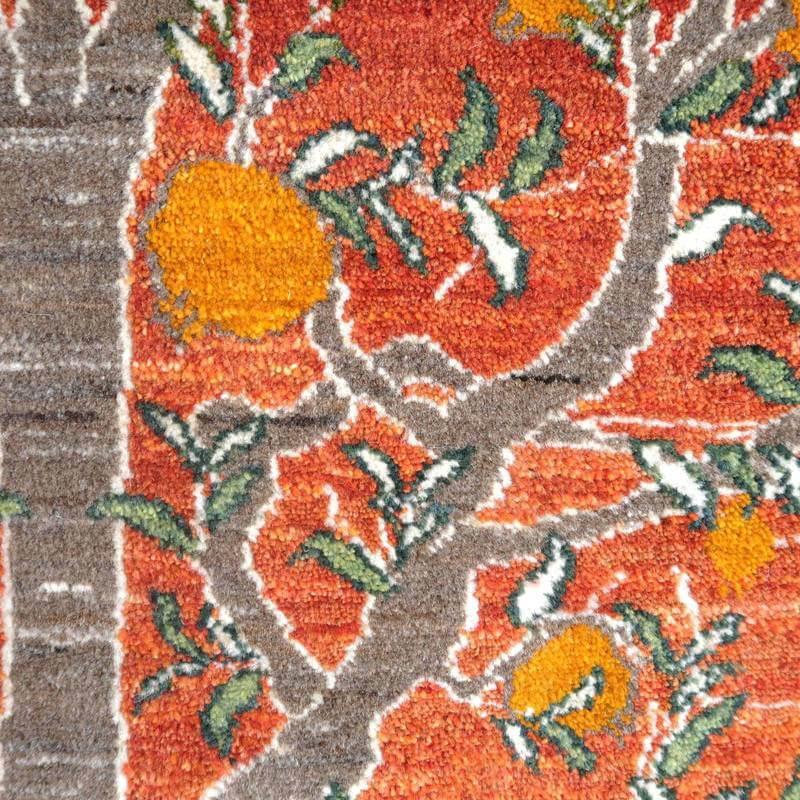 プレミアムギャッベ／ホシナマイ（ルリバフ） 207×151cm イラン産 手織り ウール ラグ リビング ダイニング 大判（HL-89407）_4