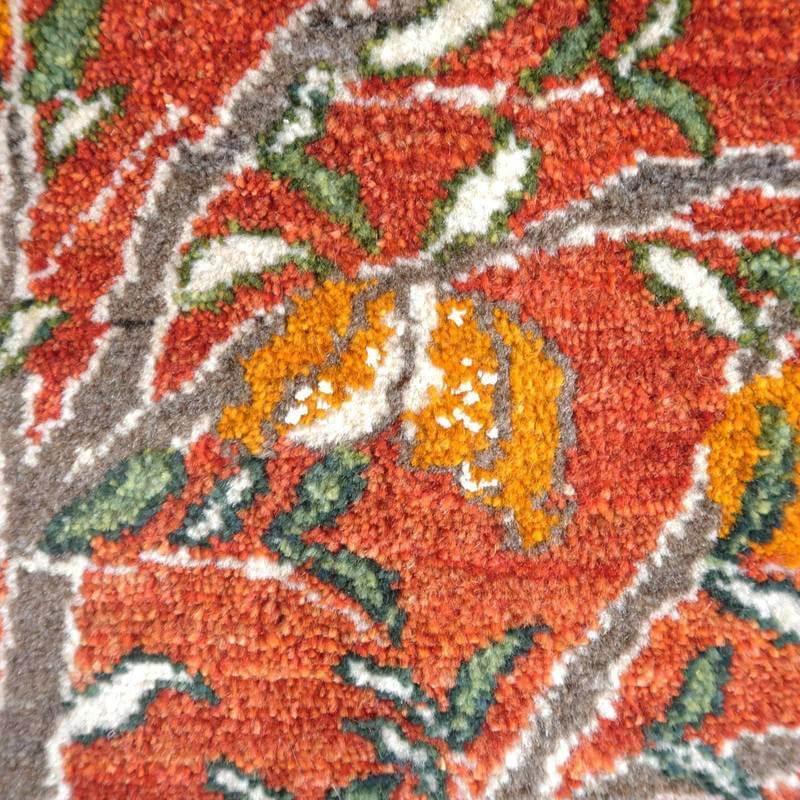 プレミアムギャッベ／ホシナマイ（ルリバフ） 207×151cm イラン産 手織り ウール ラグ リビング ダイニング 大判（HL-89407）_5