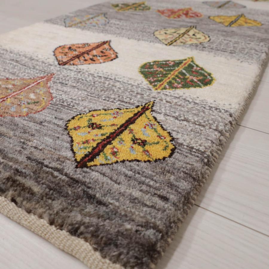 マットのみ ギャッベ／カシュクリ 157×54cm イラン産 手織り リビング ウール ラグ