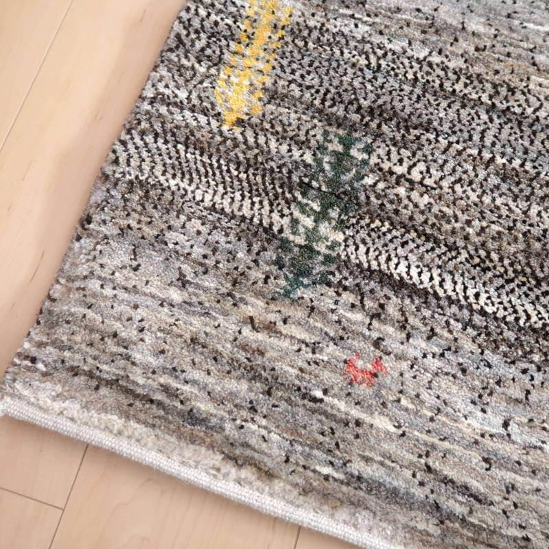最高級ギャッベ（カシュクリ） 132×90cm イラン産 ギャベ 手織り 玄関