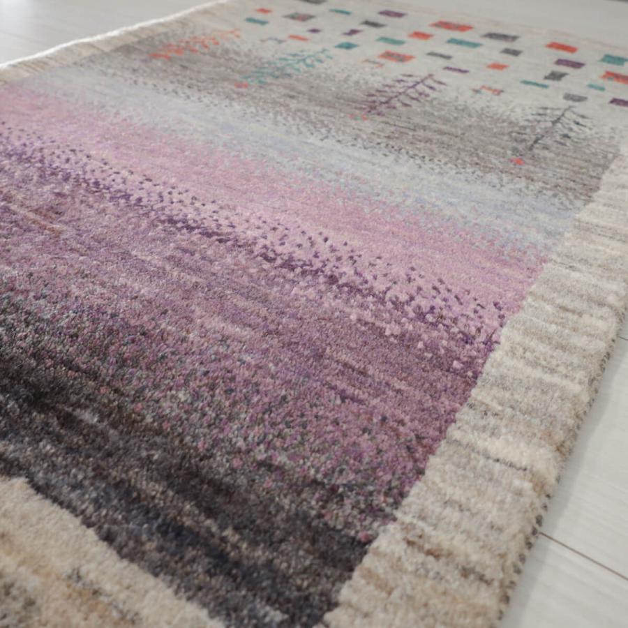 ギャッベ/カシュクリ 93×63cm イラン産 手織り リビング ウール ギャッベ/カシュクリ 93×63cm イラン産 手織り リビング ウール
