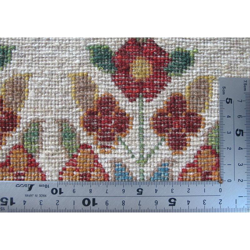 プレミアムギャッベ／ホシナマイ（ルリバフ） 413×308cm イラン産 手織り ウール ラグ リビング ダイニング 大判（HX-21168）の画像