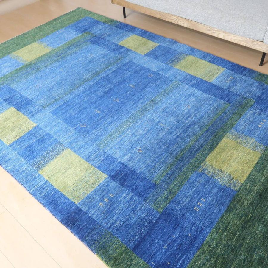 高級ギャッベ／ホシナマイ 303×199cm イラン産 手織り ウール ラグ