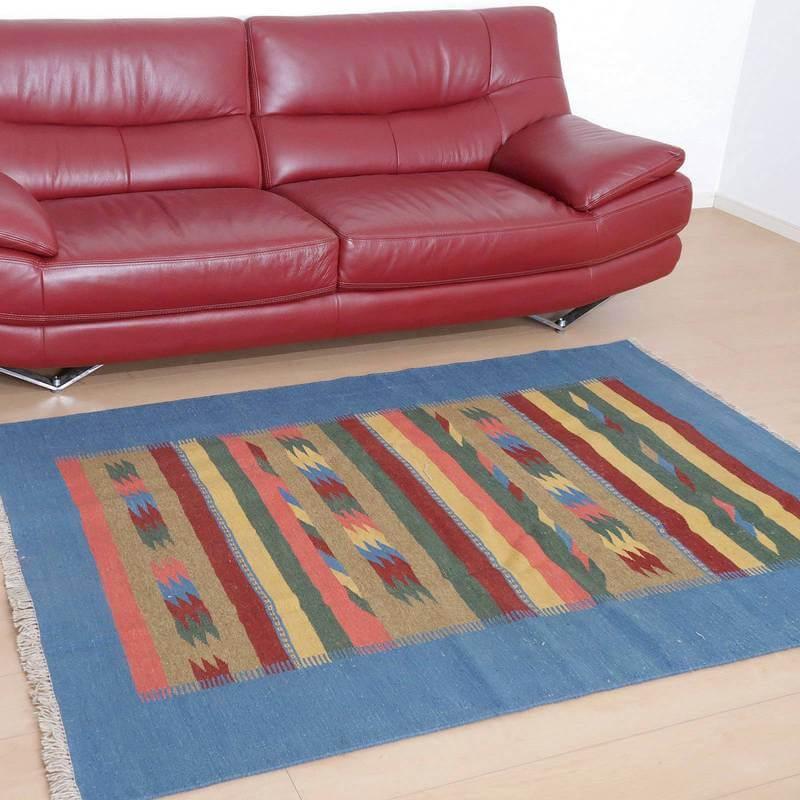 キリム ラグマット イラン・シラーズ産 185×128cm 手織り ラグ