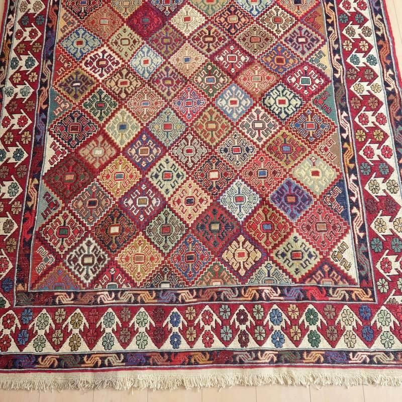 キリム ラグマット イラン・アゼルバイジャン産 197×149cm 手織り ラグ