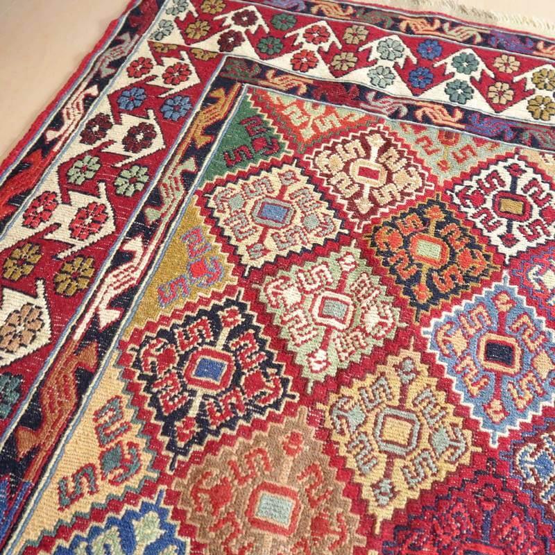 キリム ラグマット イラン・アゼルバイジャン産 197×149cm 手織り ラグ