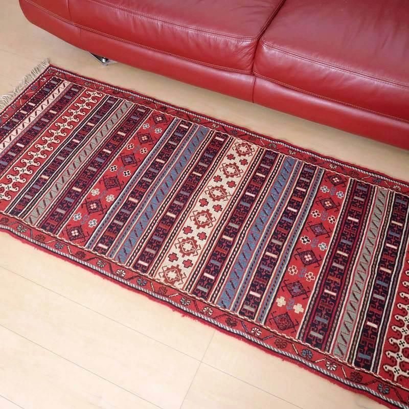 キリム ラグマット イラン・アゼルバイジャン産 197×80cm 細長 キリム ラグマット イラン・アゼルバイジャン産 197×80cm 細長