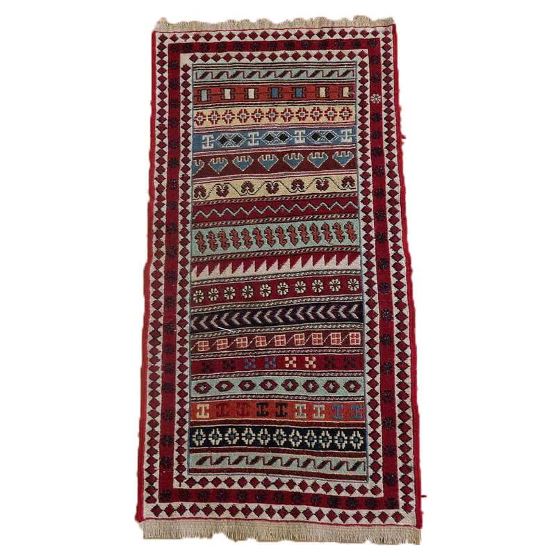 キリム ラグマット イラン・アゼルバイジャン産 100×51cm 玄関マット