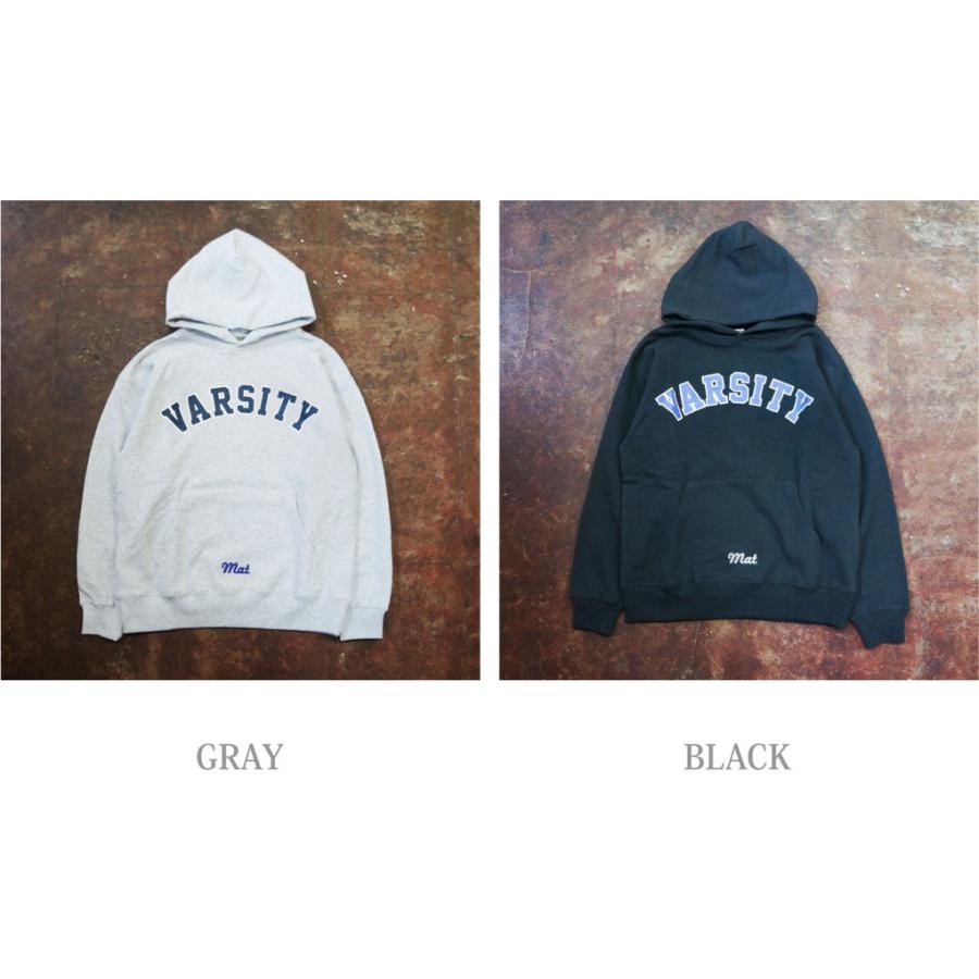 BARNS OUTFITTERS(バーンズアウトフィッターズ) MAX WEIGHT SWEAT PARKA VARSITY スウェットパーカー プリント (全2色) [BR-22384] 肩幅 身幅 56cm 着丈 袖丈 58cm BARNS BR