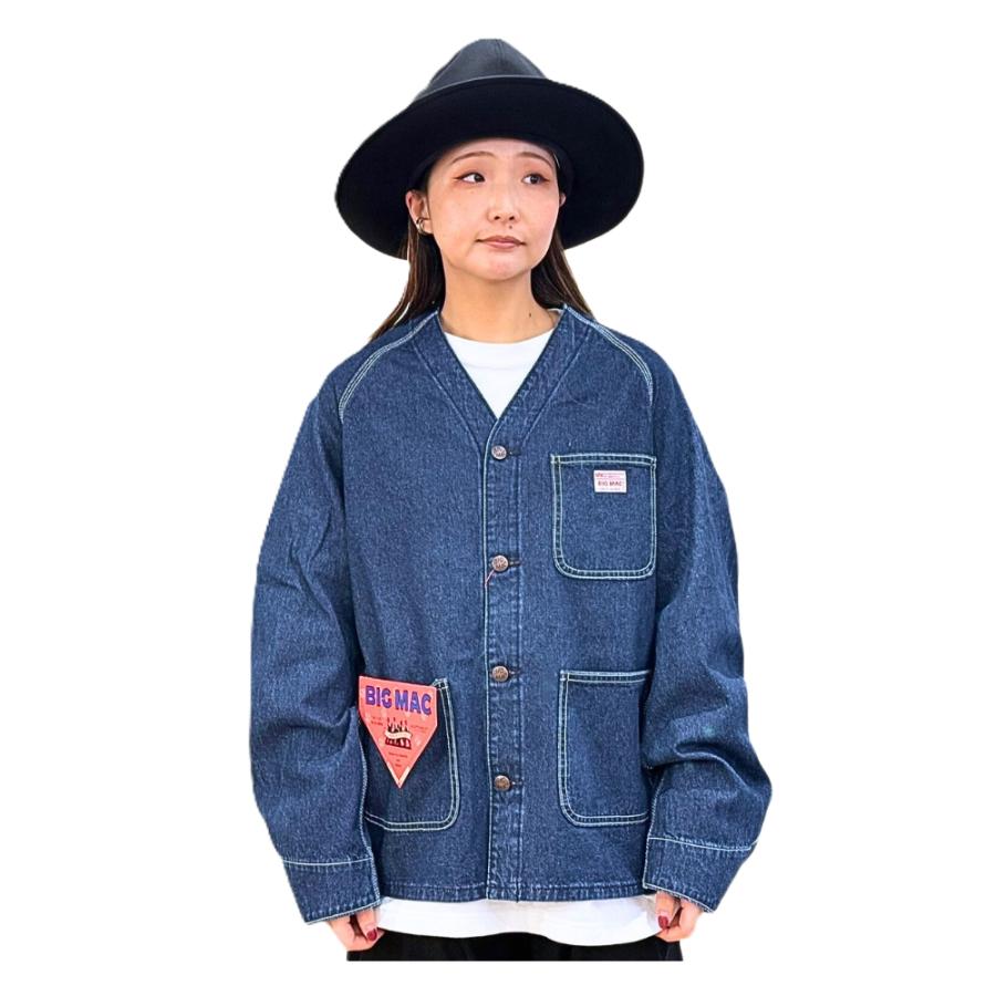 BARNS OUTFITTERS × BIGMAC Denim Coverall BARNS OUTFITTERS（バーンズ アウトフィッターズ） x BIGMAC NO COLLAR