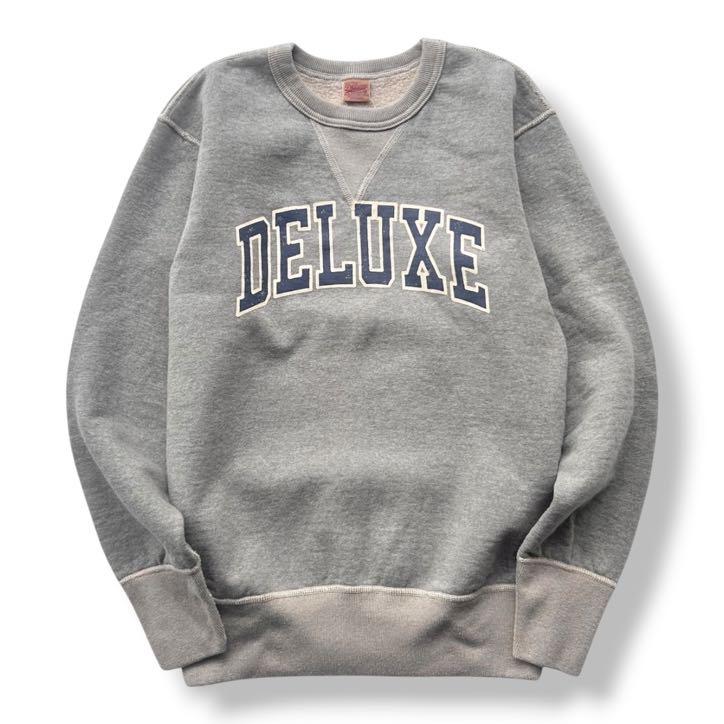 DELUXEWARE（デラックスウエア） BRGS-25B[DELUXE] LOGO SWEAT 杢GRY