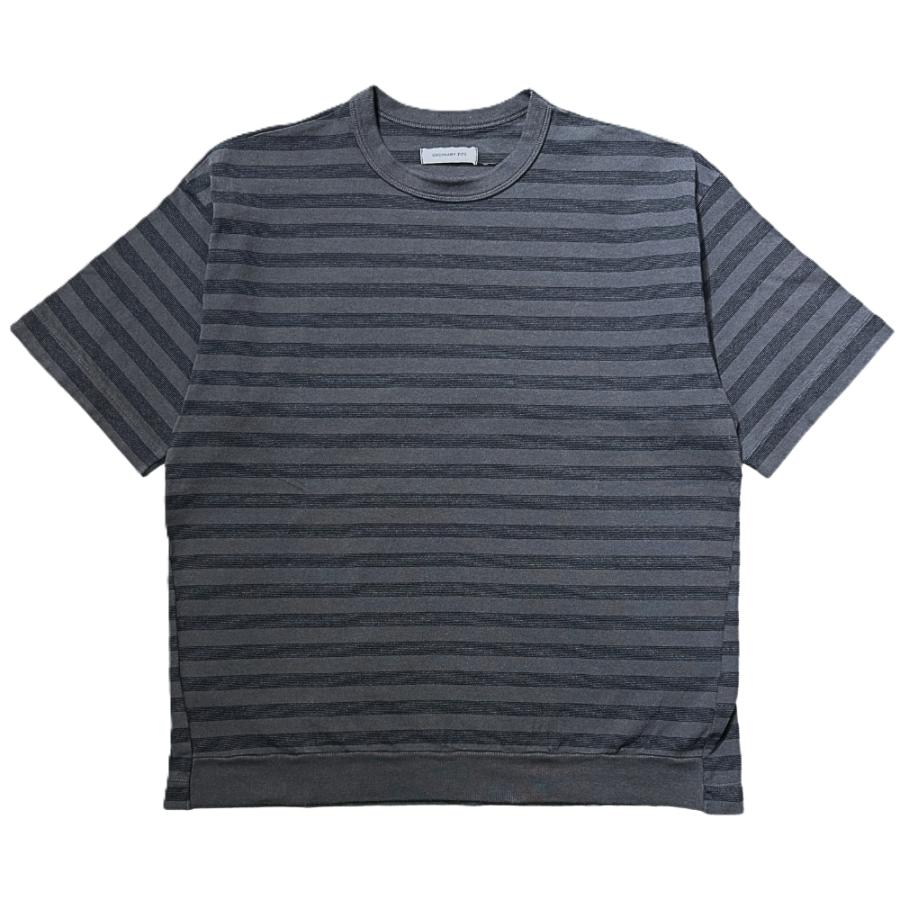 Ordinary fits（オーディナリーフィッツ） BORDER RIB TEE -Charcoal- [CS029-126] ボーダーリブ ...
