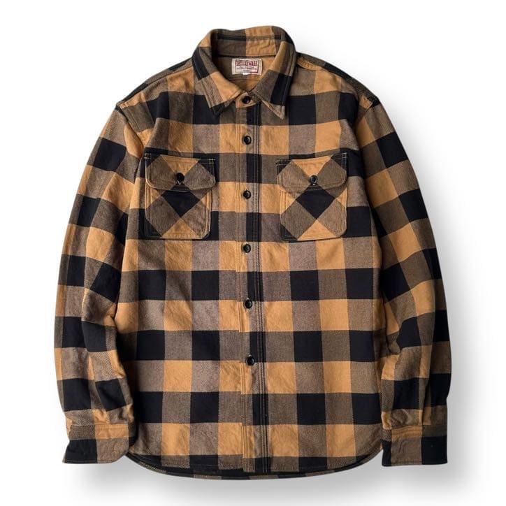 DELUXEWARE（デラックスウエア） HV-00A[50s BUFFALO CHECK] YELLOW