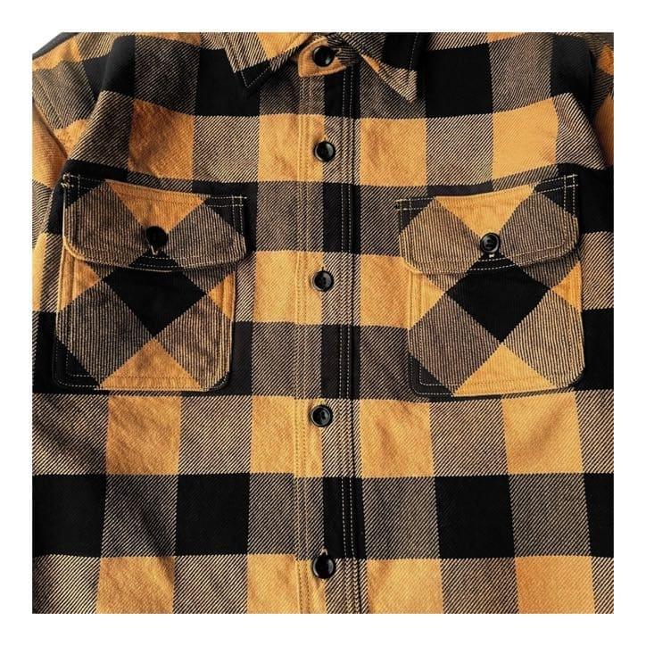 DELUXEWARE（デラックスウエア） HV-00A[50s BUFFALO CHECK] YELLOW