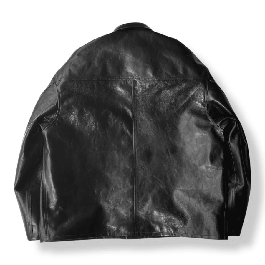 INTERIM (インテリム) FULL VEGETABLE TANNED GOAT LEATHER HYPER BIG CAR COAT [IT25A002] ゴートレザー ハイパービッグ カーコート送料無料の画像