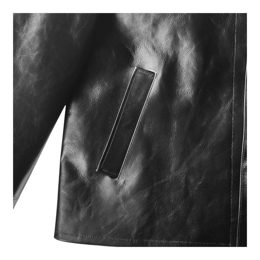 INTERIM (インテリム) FULL VEGETABLE TANNED GOAT LEATHER HYPER BIG CAR COAT [IT25A002] ゴートレザー ハイパービッグ カーコート送料無料の画像