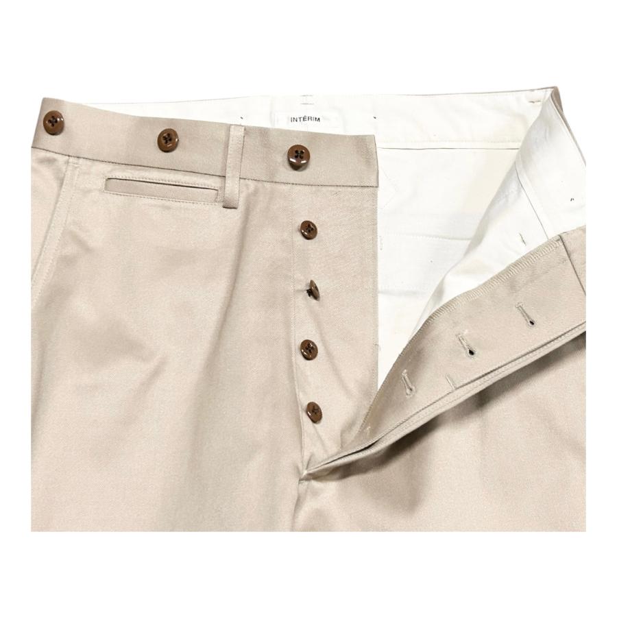 INTERIM ウエストポイント バギー チノパンツ ベージュ INTERIM（インテリム） WEST POINT MIL BAGGY TROUSER ウエスト