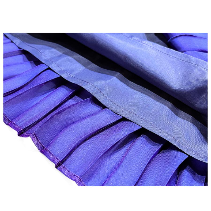 ITOCHI (イトチ) Aurora cloth Double Side Pleated Skirt -Space