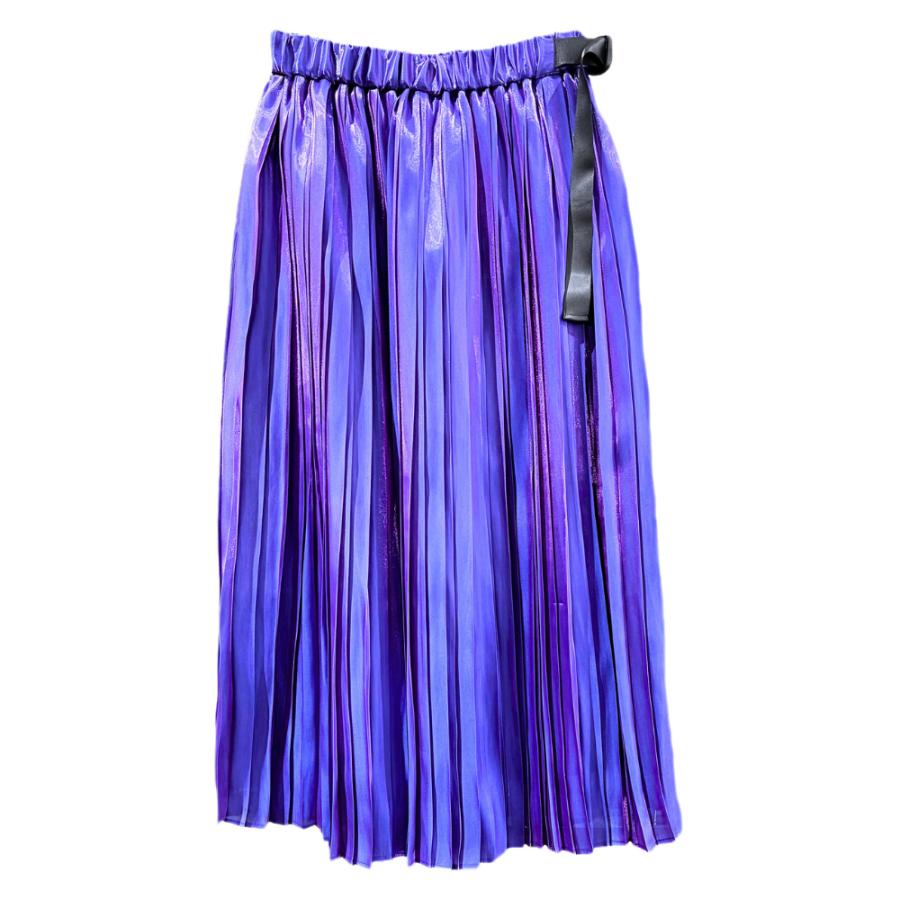 ITOCHI (イトチ) Aurora cloth Double Side Pleated Skirt -Space