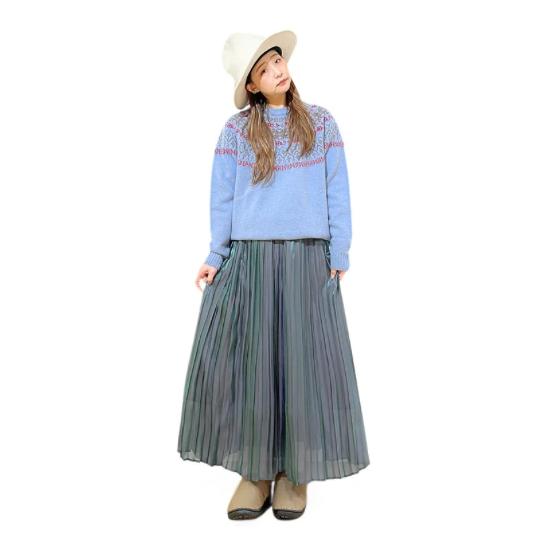 ITOCHI (イトチ) Aurora cloth double side pleated skirt ITOCHI (イトチ) Aurora cloth double side pleated skirt