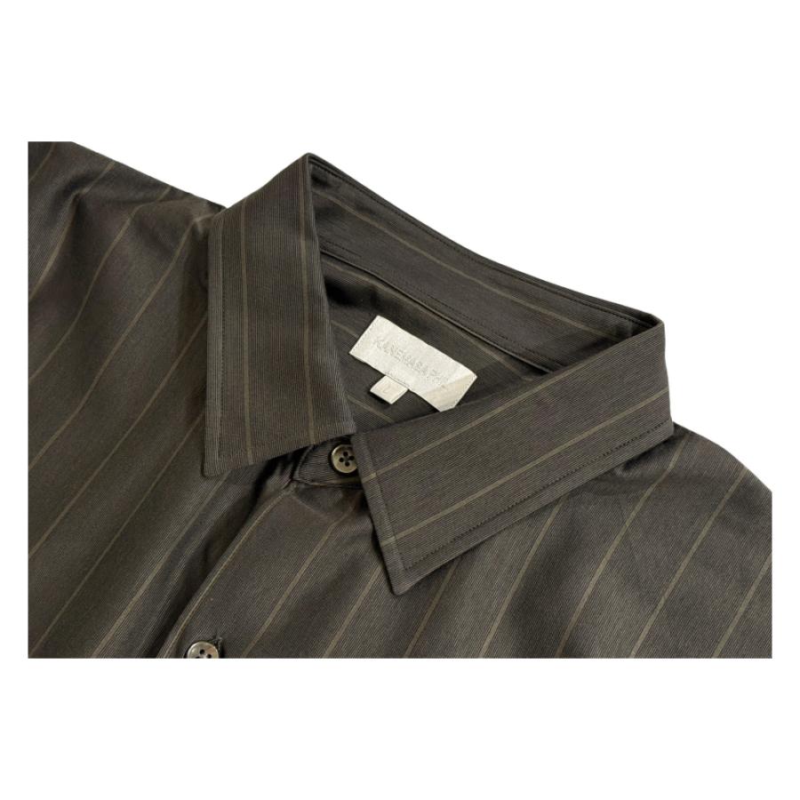 KANEMASA PHIL.（カネマサフィル） 46G Atmosphere Stripe Shirt GREY