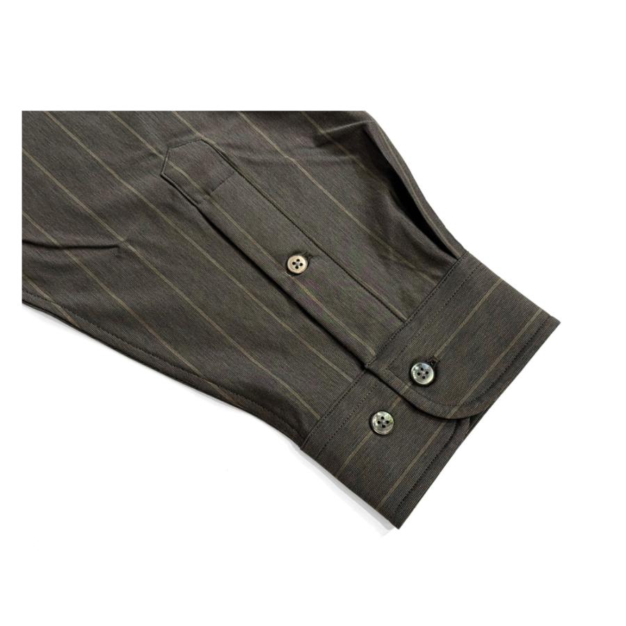 KANEMASA PHIL.（カネマサフィル） 46G Atmosphere Stripe Shirt GREY
