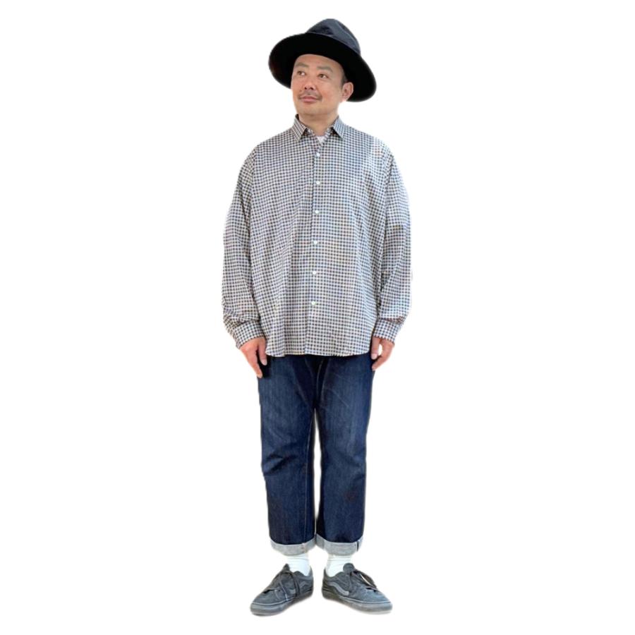 KANEMASA PHIL.（カネマサフィル） 36GAtmosphere Check Shirt WHITE
