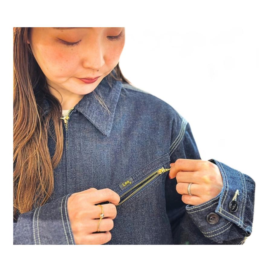 Lee（リー） Lee ZIPUP BLOUSE INDIGO (LM7238 リー ジップアップ
