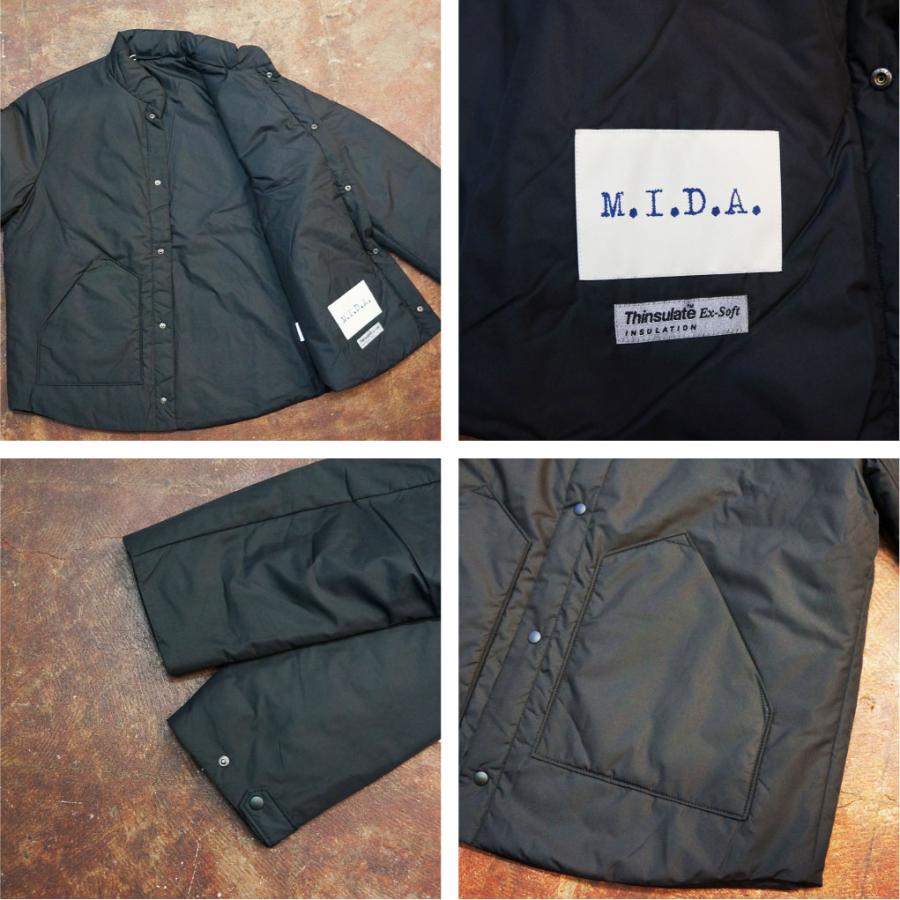 M.I.D.A.（ミダ） Shlafsack Jacket -BLACK- パディングジャケット ブラック｜o-mureys｜02