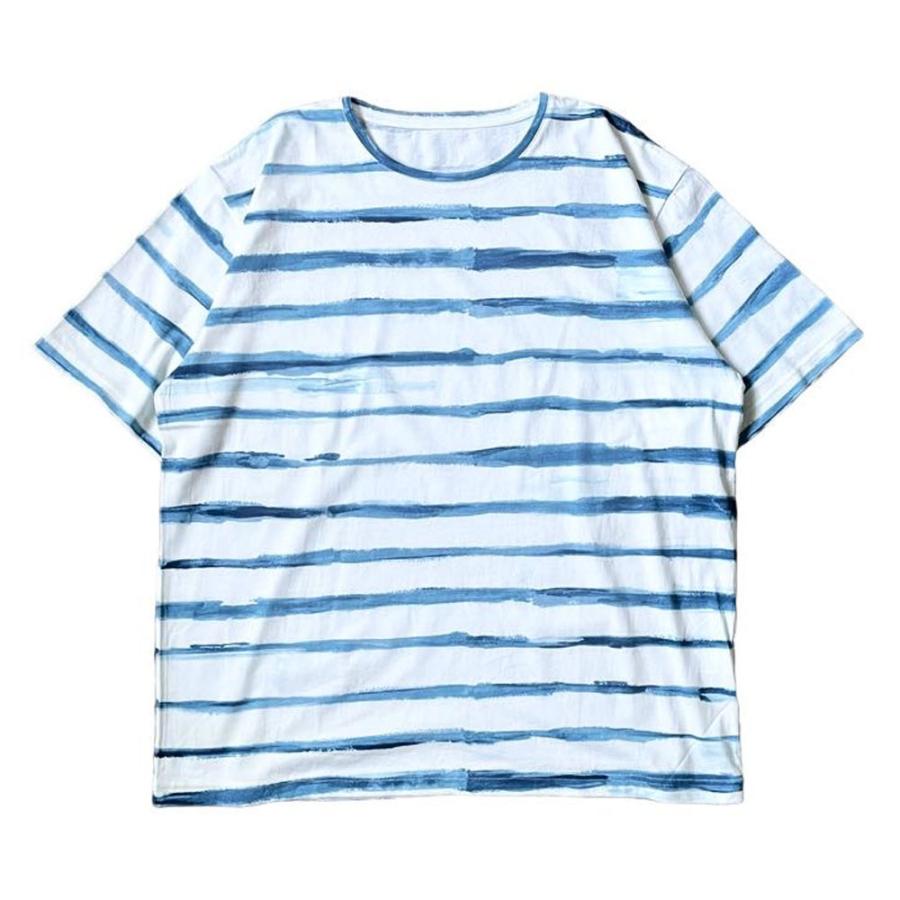 S/S Porter Classic ポータークラシック Tシャツ 4 PORTER CLASSIC（ポータークラシック） ARTIST BORDER T-SHIRT