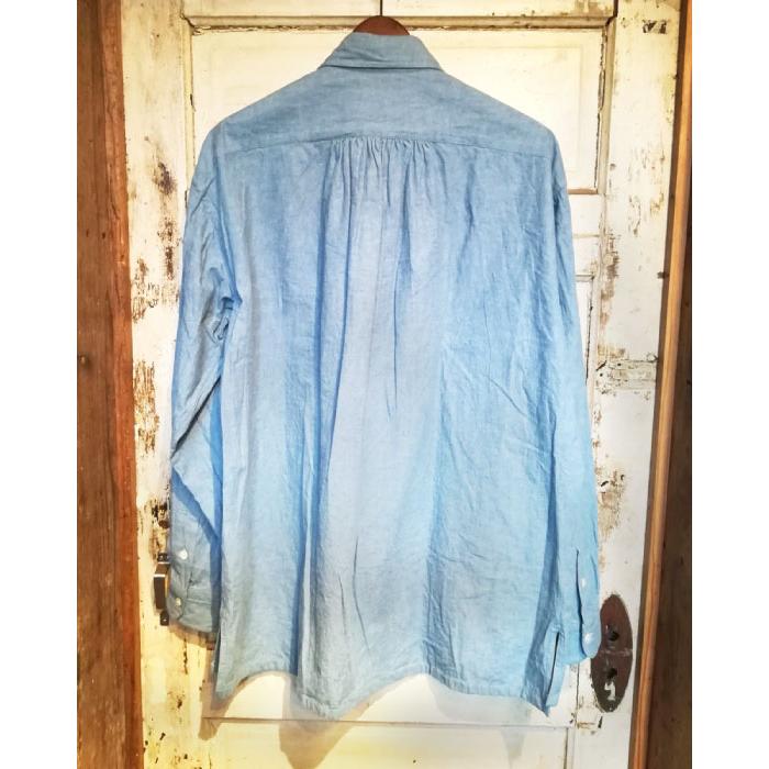 Porter Classic (ポータークラシック) WIDE POCKET SHIRT - BLUE 