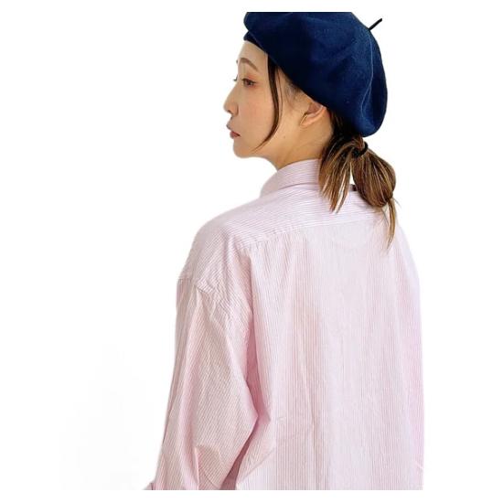 PORTER CLASSIC（ポータークラシック） ROLL UP STRIPE SHIRT - SAKURA