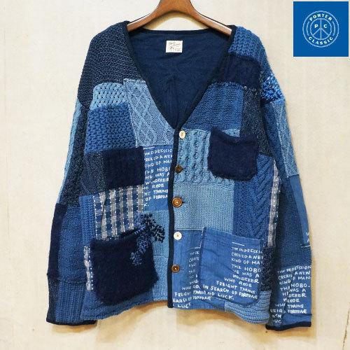 PORTER CLASSIC (ポータークラシック) H/W PATCHWORK KNIT CARDIGAN