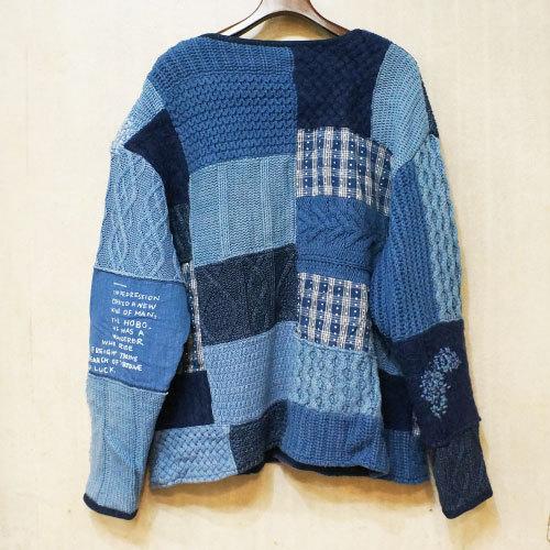 PORTER CLASSIC (ポータークラシック) H/W PATCHWORK KNIT CARDIGAN