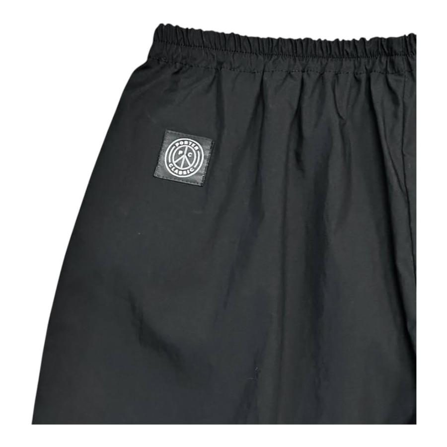 PORTER CLASSIC（ポータークラシック） POPLIN PEACE SHORTS BLACK (PC