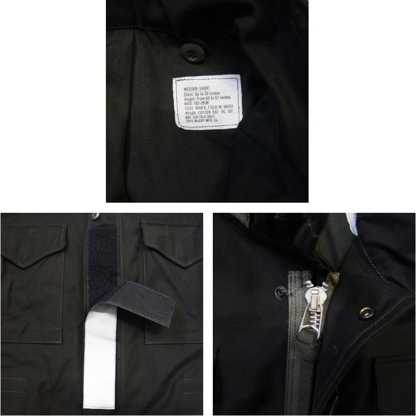 TOYS McCOY（トイズマッコイ)  M-65 COAT, MAN'S, FIELD W/HOOD BLACK VERSION REFLECTOR CUSTOM フィールドジャケットの画像