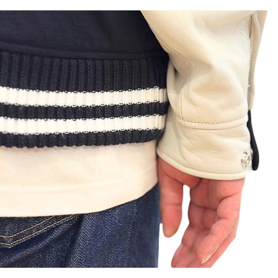 White Mountaineering × SCHOTT  VARSITY JACKET (ホワイトマウンテニアリング ×SCHOTT ヴァーシティージャケット) WM2473213の画像