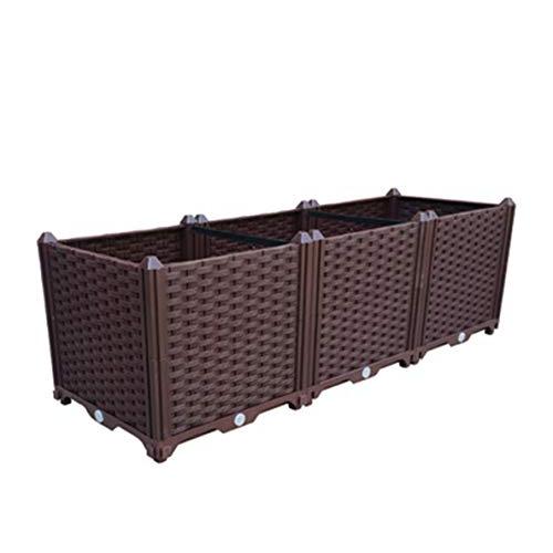 公式 Aeon Hum 組立式ガーデンボックス プランターボックス プラスチック 園芸 鉢植え入れ 花 植物 野菜栽培 自由組立 滑車付け ブラウン 二階3 全日本送料無料 Zoetalentsolutions Com