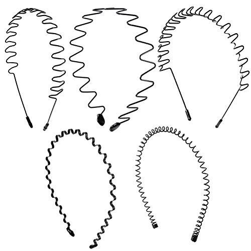 Sciolto カチューシャ ヘアバンド メンズ レディース 髪留め 黒 シンプル おしゃれ ウェーブ 5種類セット S 0713 オンライン プレミア ストア 通販 Yahoo ショッピング